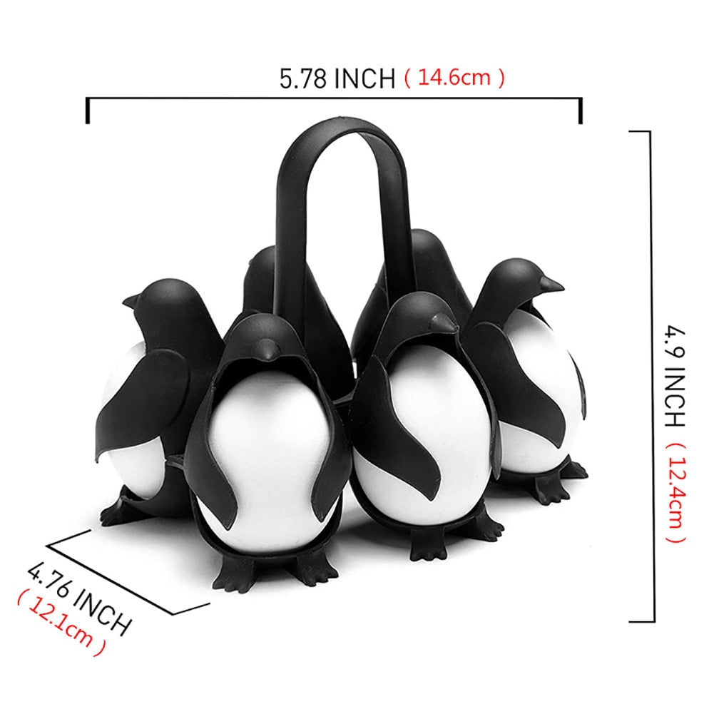 Penguin Egg Holder for Boiling, 6-Egg Rack by HitMyNeed