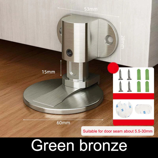 Perforation-Free Stainless Steel Magnetic Door Stop green-bronze by HitMyNeed
