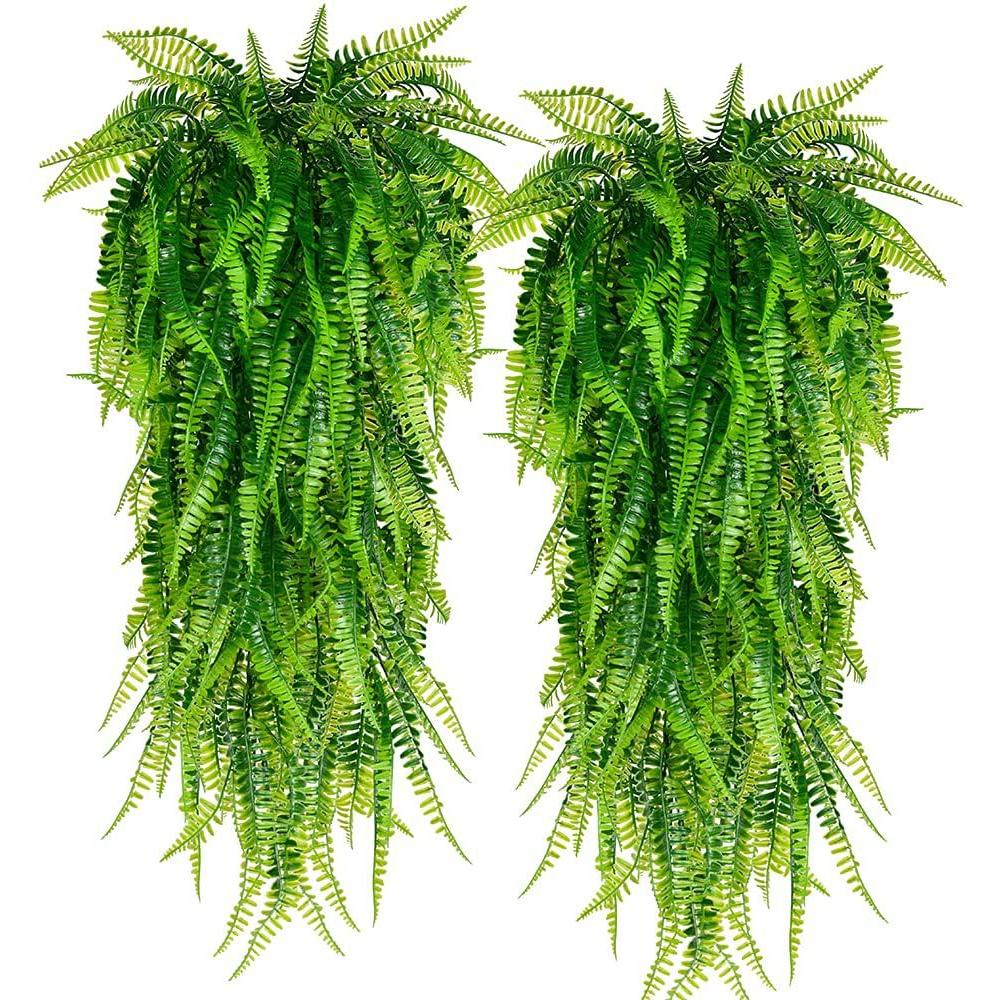 Persian Faux Fern Hanging Wall Plant Decor 90cm by HitMyNeed