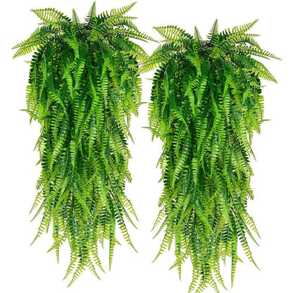 Persian Faux Fern Hanging Wall Plant Decor 90cm by HitMyNeed