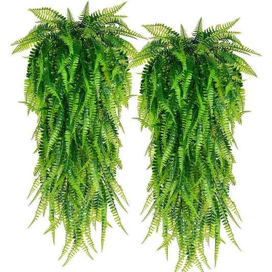 Persian Faux Fern Hanging Wall Plant Decor 90cm by HitMyNeed