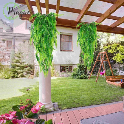 Persian Faux Fern Hanging Wall Plant Decor 90cm by HitMyNeed