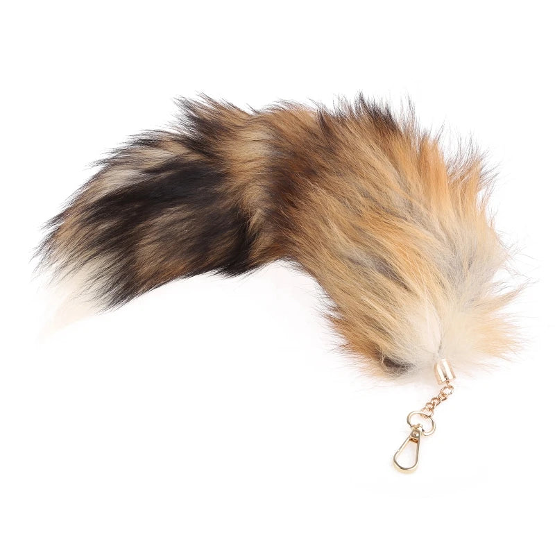 Personalized Animal Tail Fur Keychain Charm 40cm by HitMyNeed