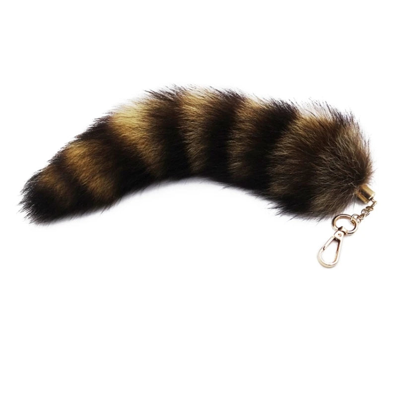 Personalized Animal Tail Fur Keychain Charm gd-31-34cm by HitMyNeed
