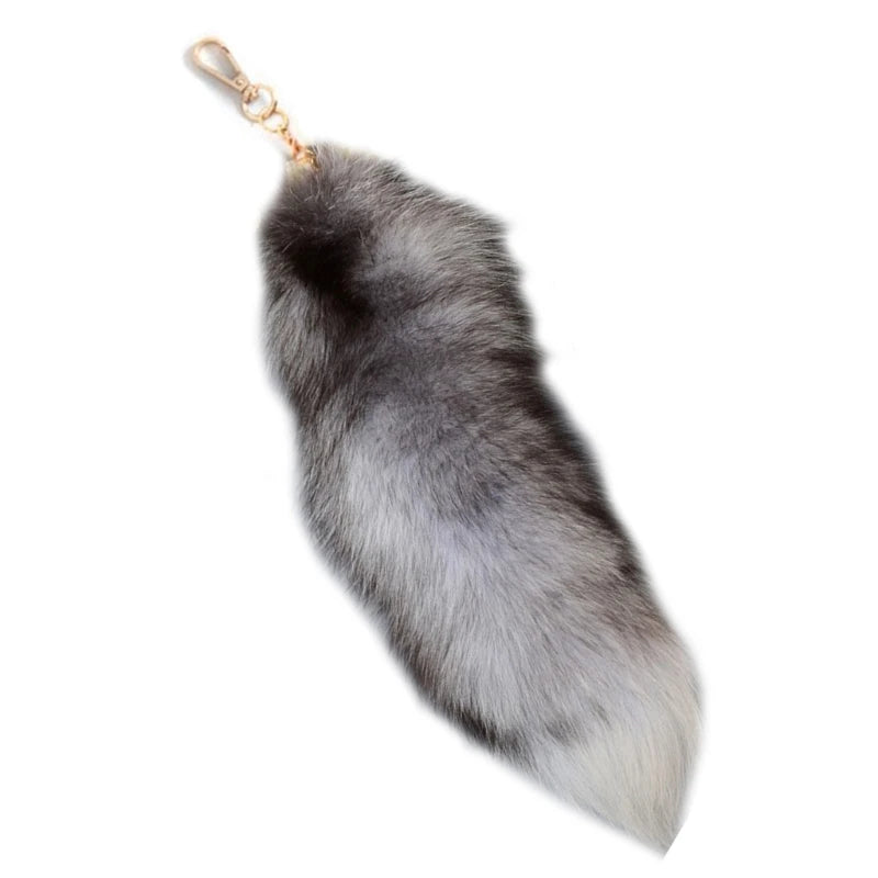Personalized Animal Tail Fur Keychain Charm style-a-40cm by HitMyNeed