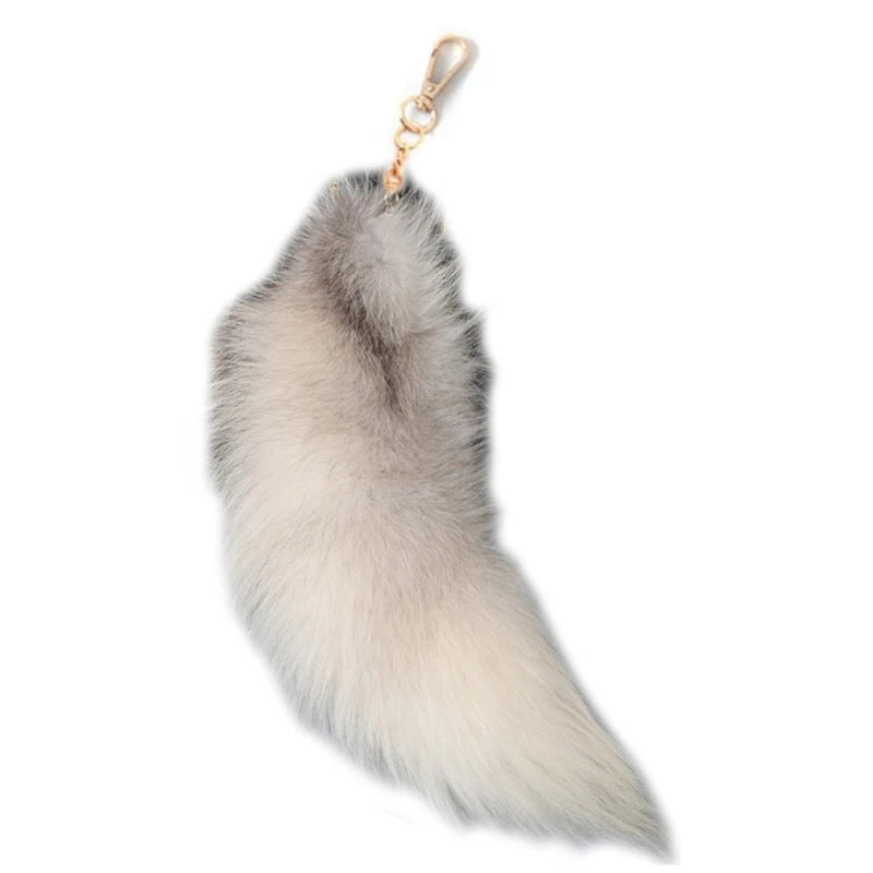 Personalized Animal Tail Fur Keychain Charm style-b-40cm by HitMyNeed