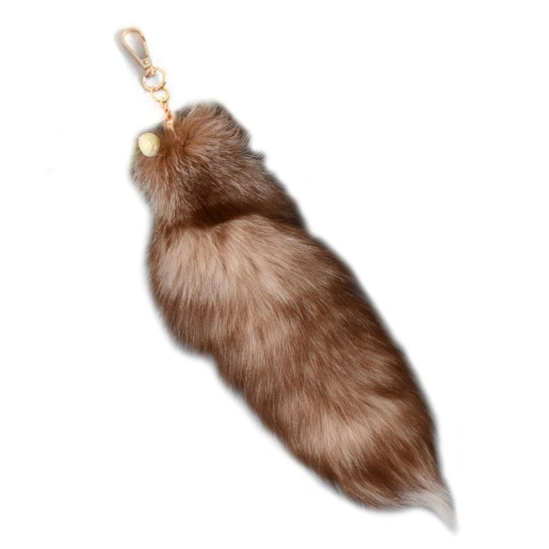 Personalized Animal Tail Fur Keychain Charm style-c-40cm by HitMyNeed