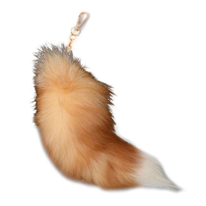 Personalized Animal Tail Fur Keychain Charm style-d-40cm by HitMyNeed