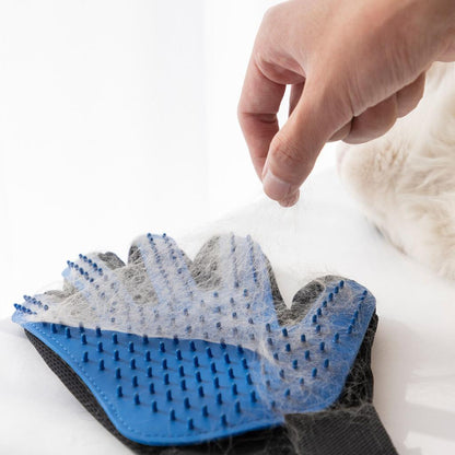 Pet Hair Grooming Glove with Silicone Bristles by HitMyNeed