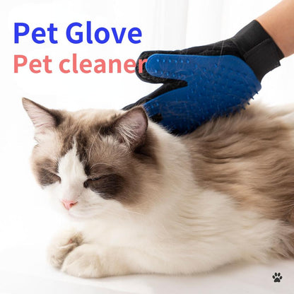 Pet Hair Grooming Glove with Silicone Bristles by HitMyNeed