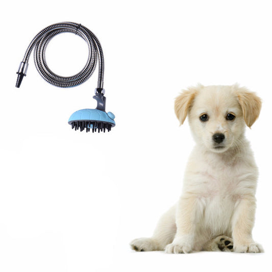 Pet Shower Hose with Massaging Grooming Comb by HitMyNeed
