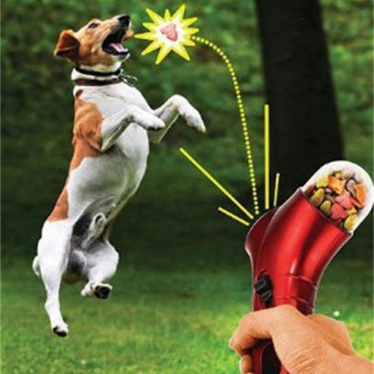 Pet Treat Launcher Food Thrower for Dogs & Cats by HitMyNeed