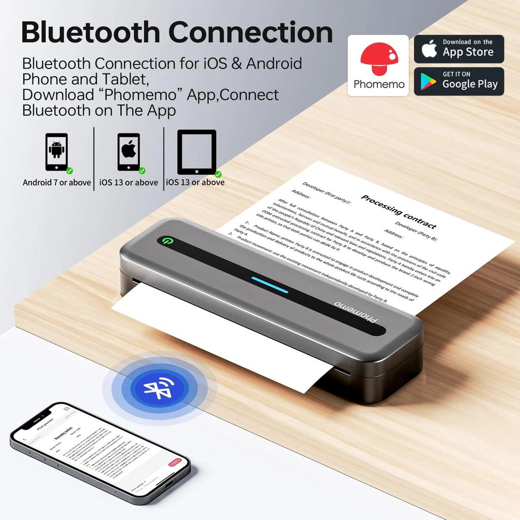 Phomemo M832 A4 Wireless Inkless Portable Printer by HitMyNeed