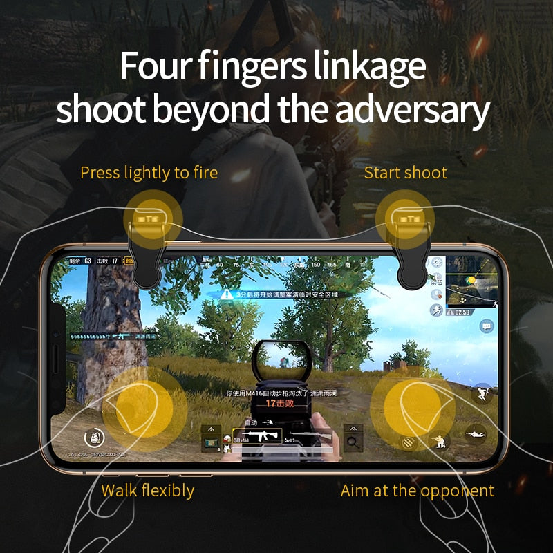 Phone Cooler Fan with Adjustable Game Triggers by HitMyNeed
