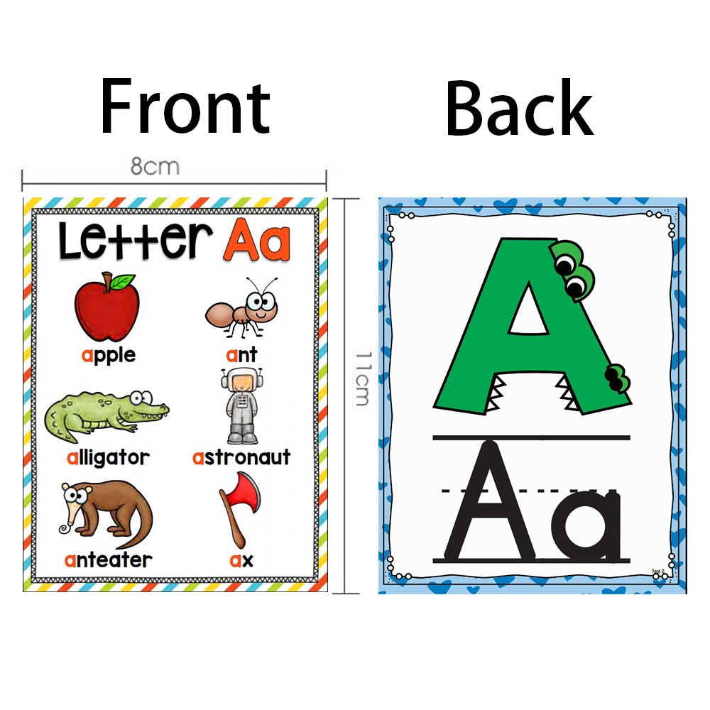 Phonics Flashcards for Kids, 27 Cards, 156 Words by HitMyNeed