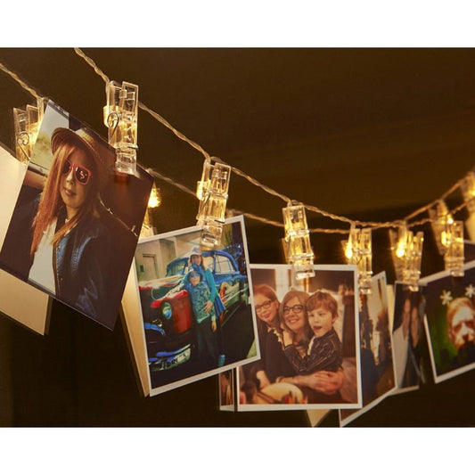 Photo Clip LED String Lights 1.2m (10 Clips) by HitMyNeed