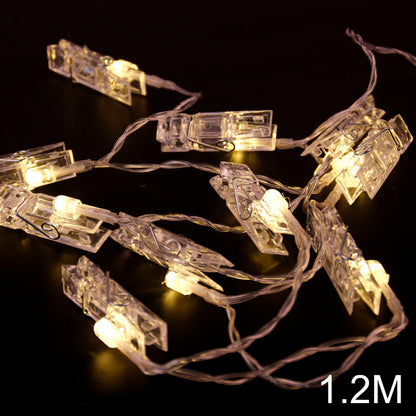 Photo Clip LED String Lights 1.2m (10 Clips) by HitMyNeed