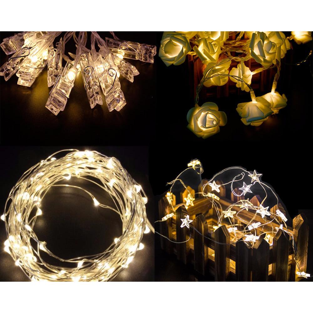 Photo Clip LED String Lights 1.2m (10 Clips) by HitMyNeed