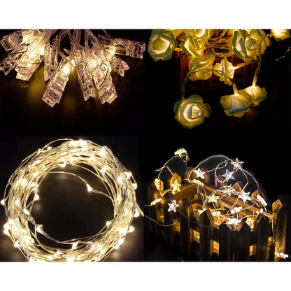Photo Clip LED String Lights 1.2m (10 Clips) by HitMyNeed