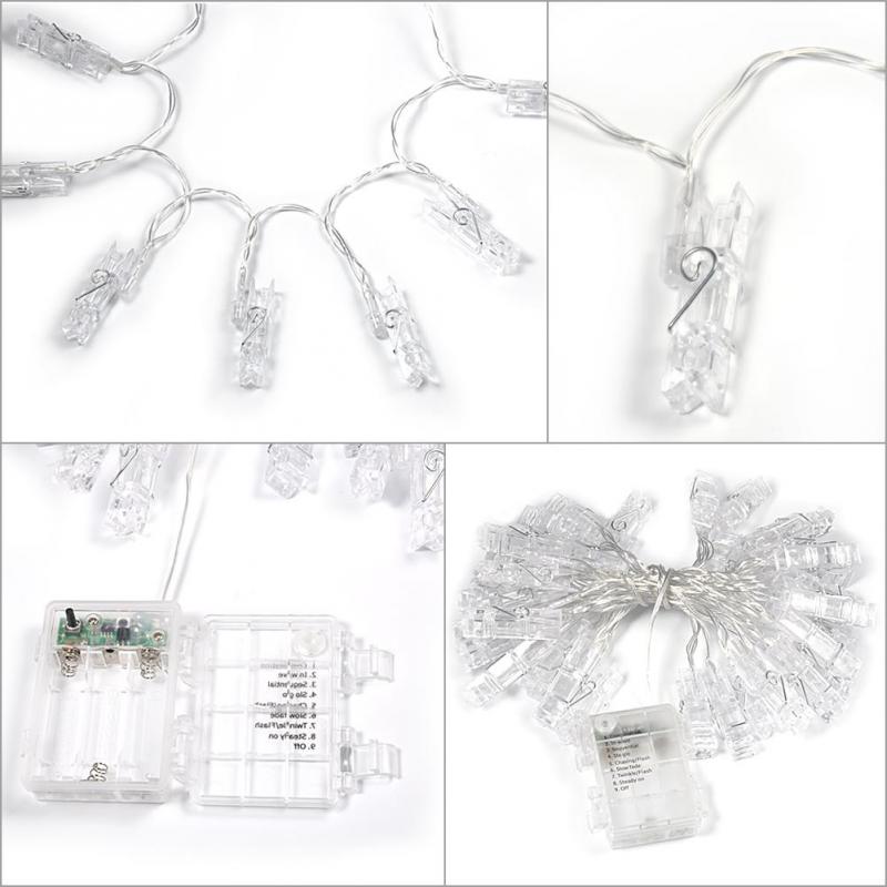 Photo Clip String Lights with 40 Warm LEDs, 5.2m by HitMyNeed