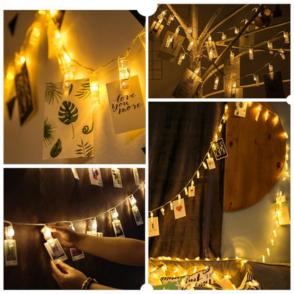Photo Clip String Lights with 40 Warm LEDs, 5.2m by HitMyNeed