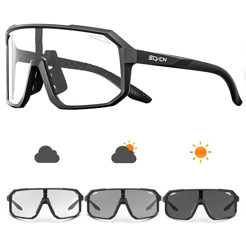 Photochromic Cycling Glasses UV400 Sports Sunglasses by HitMyNeed