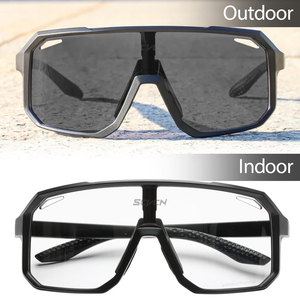 Photochromic Cycling Glasses UV400 Sports Sunglasses by HitMyNeed