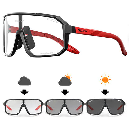 Photochromic Cycling Glasses UV400 Sports Sunglasses by HitMyNeed
