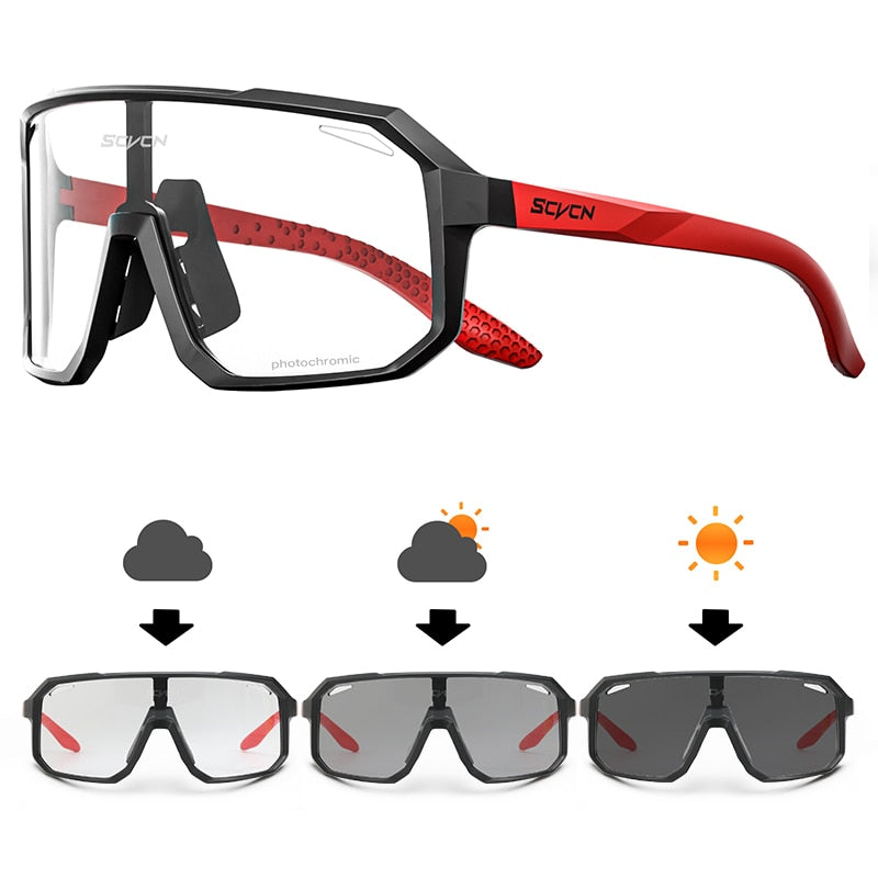 Photochromic Cycling Glasses UV400 Sports Sunglasses photochromic-08 by HitMyNeed