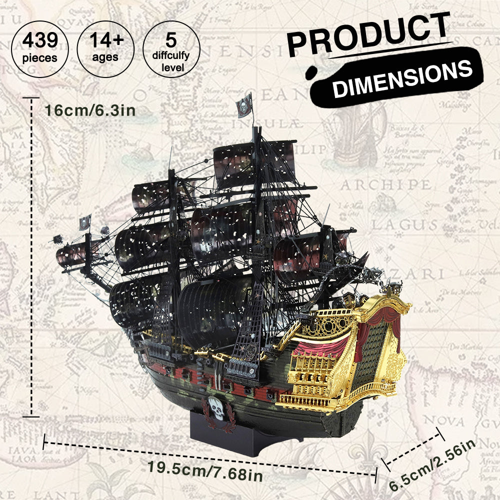 Piececool Queen Anne's Revenge 3D Metal Ship Puzzle by HitMyNeed
