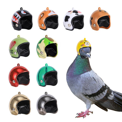 Pigeon & Small Parrot Protective Sun and Rain Helmet by HitMyNeed