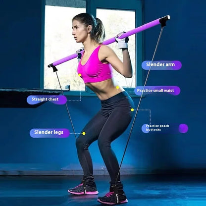 Pilates Stick Multifunctional Home Fitness Bar by HitMyNeed
