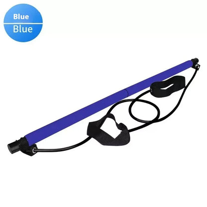 Pilates Stick Multifunctional Home Fitness Bar blue by HitMyNeed