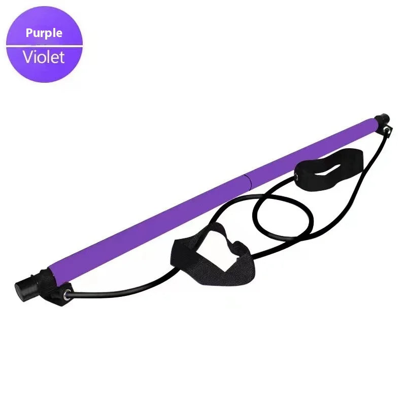 Pilates Stick Multifunctional Home Fitness Bar purple by HitMyNeed
