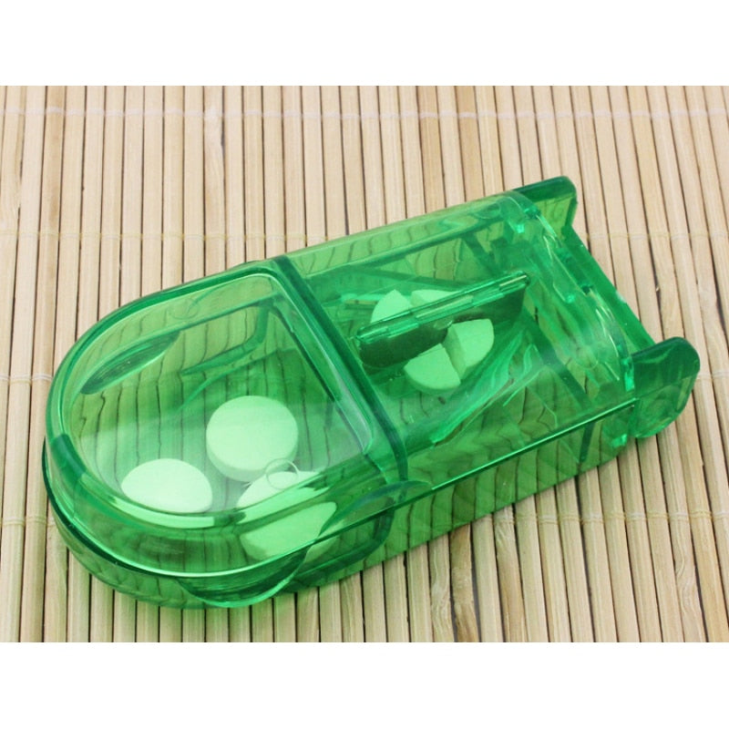 Pill Cutter Splitter with Travel Pill Storage Case by HitMyNeed