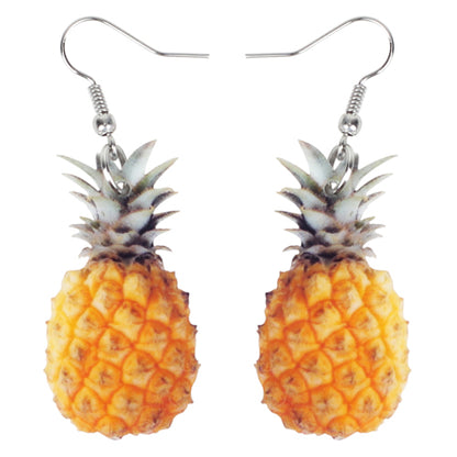 Pineapple Acrylic Drop Earrings for Summer by HitMyNeed