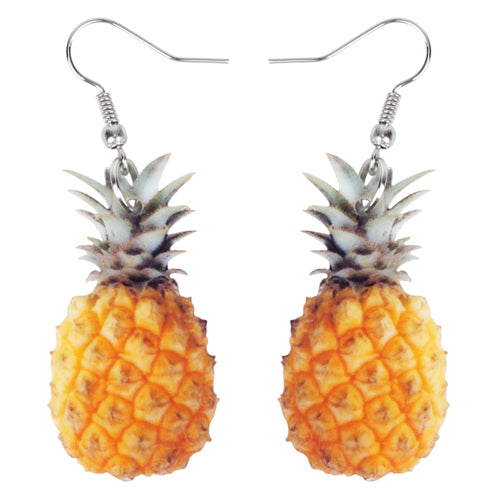 Pineapple Acrylic Drop Earrings for Summer by HitMyNeed