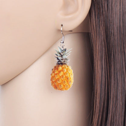 Pineapple Acrylic Drop Earrings for Summer by HitMyNeed