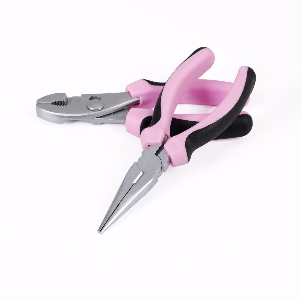 Pink 103-Piece Hand Tool Set with Storage Bag by HitMyNeed