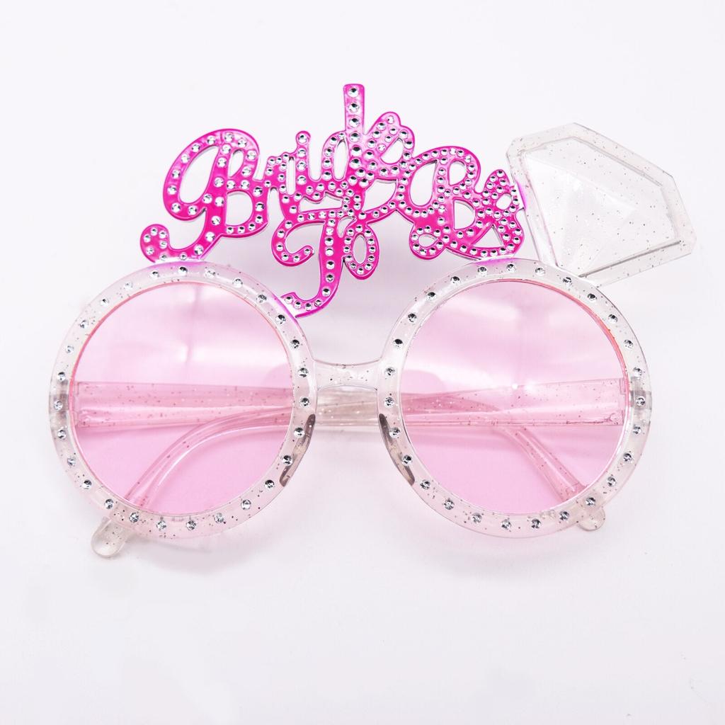 Pink Bride To Be Party Glasses by HitMyNeed