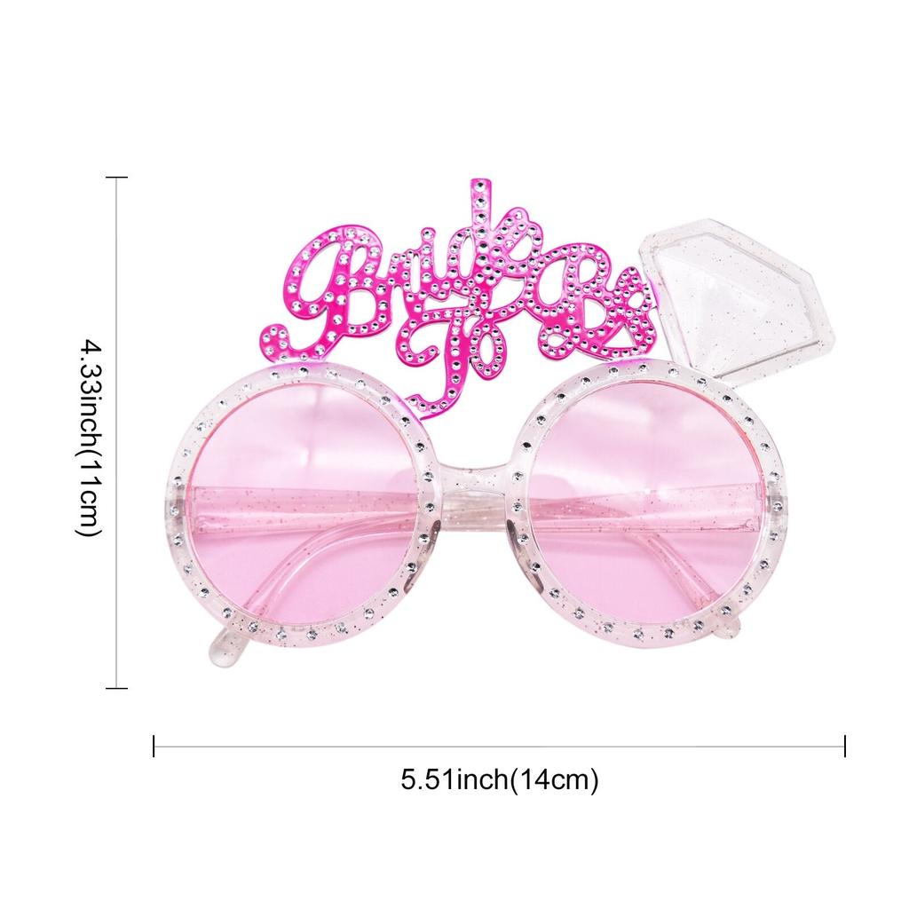 Pink Bride To Be Party Glasses by HitMyNeed