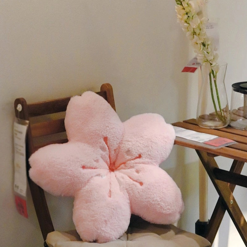 Pink Cherry Blossom Cushion 50cm Plush Pillow 40cm by HitMyNeed