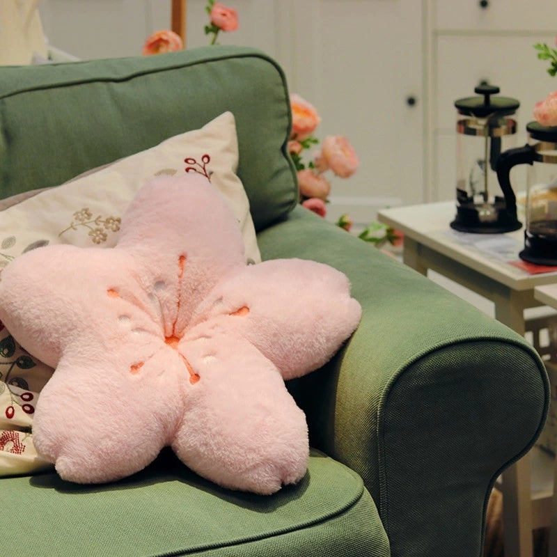 Pink Cherry Blossom Cushion 50cm Plush Pillow 50cm by HitMyNeed