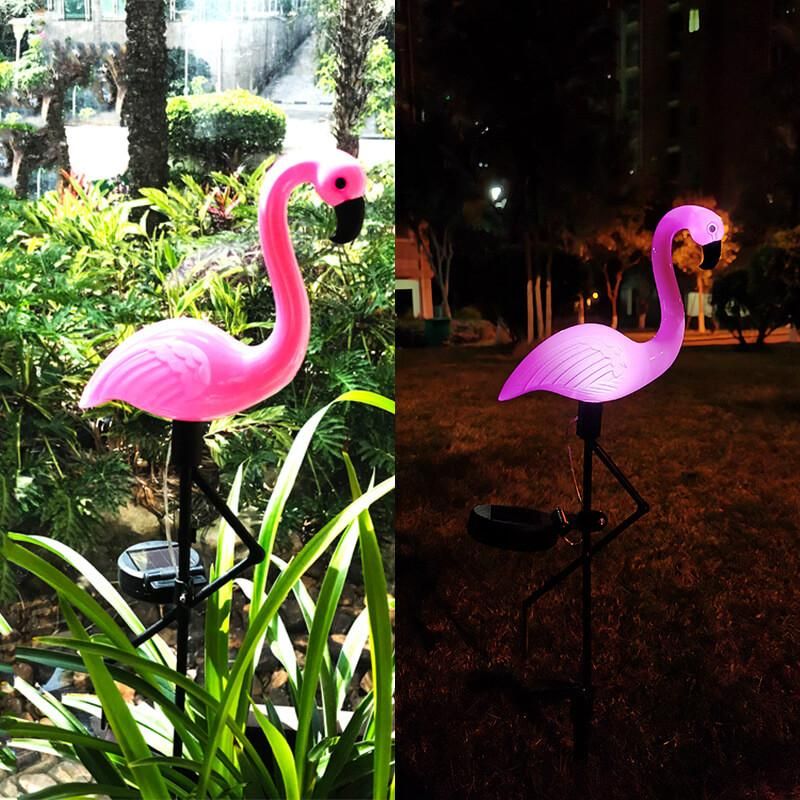 Pink Flamingo Solar Garden Lights Set of 3 by HitMyNeed