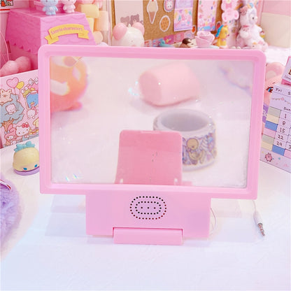 Pink Phone Screen Magnifier 3X - 8.5 Inch by HitMyNeed