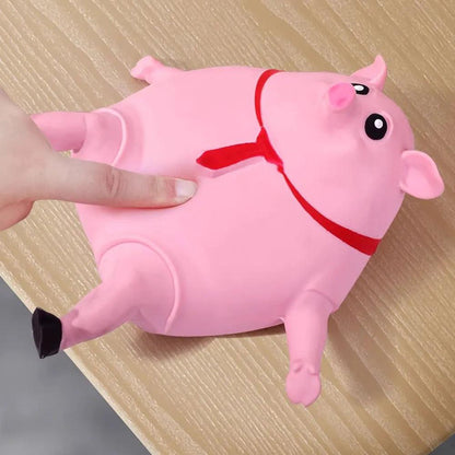 Pink Pig Squishy Stress Relief Toy for Kids & Adults by HitMyNeed
