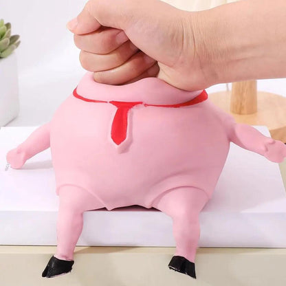 Pink Pig Squishy Stress Relief Toy for Kids & Adults by HitMyNeed