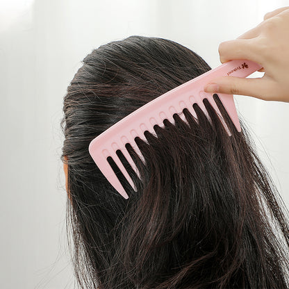 Pink Wide Tooth Hair Comb for Detangling by HitMyNeed
