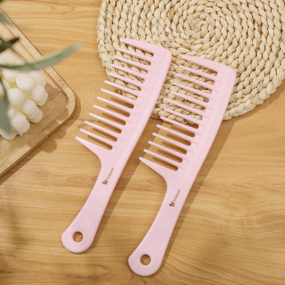 Pink Wide Tooth Hair Comb for Detangling by HitMyNeed