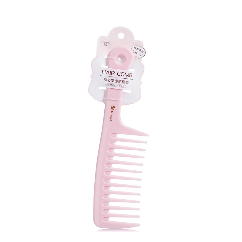 Pink Wide Tooth Hair Comb for Detangling by HitMyNeed